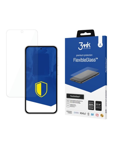 3mk FlexibleGlass™ hibridinis stiklas, skirtas Samsung Galaxy S23 FE 3mk FlexibleGlass™ hibridinis stiklas, skirtas Samsung Galaxy S23 FE