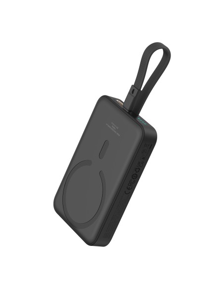„Baseus Magnetic Mini MagSafe“ 10 000 mAh 20 W maitinimo blokas su įmontuotu „Lightning“ laidu – juodas + „Baseus Simple... „Baseus Magnetic Mini MagSafe“ 10 000 mAh 20 W maitinimo blokas su įmontuotu „Lightning“ laidu – juodas + „Baseus Simple...