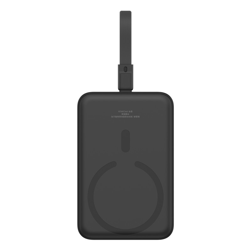 „Baseus Magnetic Mini MagSafe“ 10 000 mAh 20 W maitinimo blokas su įmontuotu „Lightning“ laidu – juodas + „Baseus Simple...