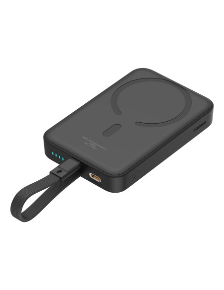 „Baseus Magnetic Mini MagSafe“ 10 000 mAh 20 W maitinimo blokas su įmontuotu „Lightning“ laidu – juodas + „Baseus Simple... „Baseus Magnetic Mini MagSafe“ 10 000 mAh 20 W maitinimo blokas su įmontuotu „Lightning“ laidu – juodas + „Baseus Simple...