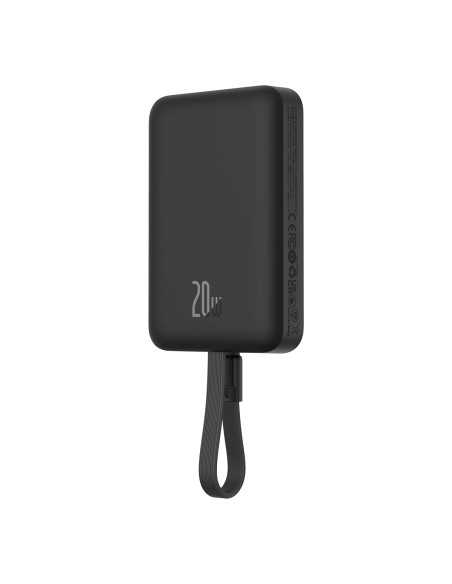 „Baseus Magnetic Mini MagSafe“ 10 000 mAh 20 W maitinimo blokas su įmontuotu „Lightning“ laidu – juodas + „Baseus Simple... „Baseus Magnetic Mini MagSafe“ 10 000 mAh 20 W maitinimo blokas su įmontuotu „Lightning“ laidu – juodas + „Baseus Simple...