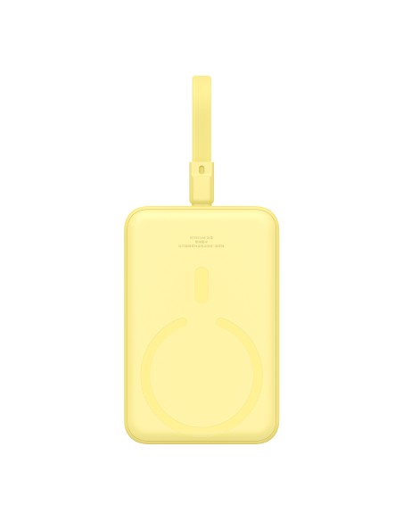 Baseus Magnetic Mini MagSafe 10000mAh 20W maitinimo blokas su įmontuotu Lightning laidu - geltonas + Baseus Simple Serie... Baseus Magnetic Mini MagSafe 10000mAh 20W maitinimo blokas su įmontuotu Lightning laidu - geltonas + Baseus Simple Serie...