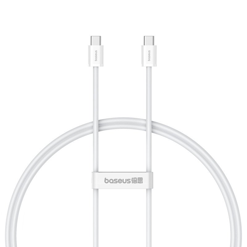 „Baseus Superior Series ll“ USB-C – USB-C 30 W 480 Mb/ s laidas, 1 m – baltas „Baseus Superior Series ll“ USB-C – USB-C 30 W 480 Mb/ s laidas, 1 m – baltas