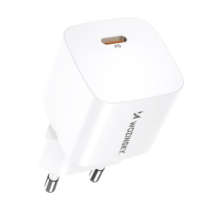 Wozinsky CMWCS USB-C PD 20W sieninis įkroviklis - baltas Wozinsky CMWCS USB-C PD 20W sieninis įkroviklis - baltas