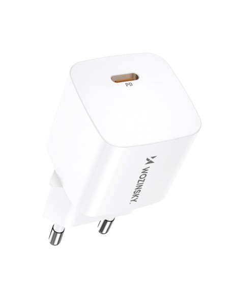 Wozinsky CMWCS USB-C PD 20W sieninis įkroviklis - baltas Wozinsky CMWCS USB-C PD 20W sieninis įkroviklis - baltas