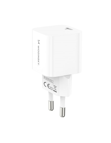 Wozinsky CMWCS USB-C PD 20W sieninis įkroviklis - baltas Wozinsky CMWCS USB-C PD 20W sieninis įkroviklis - baltas