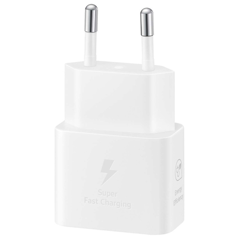 Samsung EP-T2510NWEGEU GaN USB-C 25W SFC sieninis įkroviklis - baltas