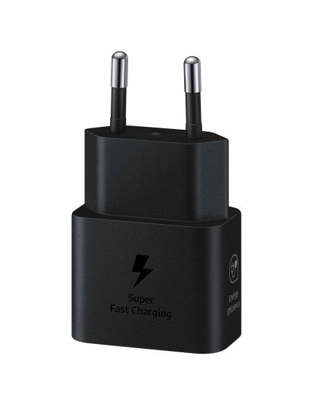 Samsung EP-T2510XBEGEU 25W SFC GaN sieninis įkroviklis su USB-C laidu - juodas Samsung EP-T2510XBEGEU 25W SFC GaN sieninis įkroviklis su USB-C laidu - juodas