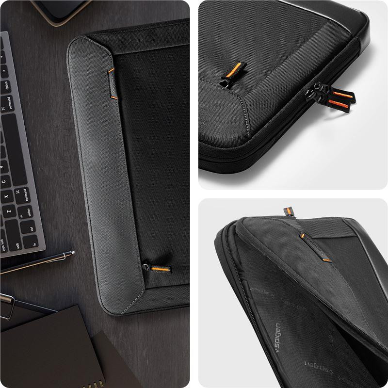 Spigen Klasdan Pouch KD100 skirtas 15-16" nešiojamam kompiuteriui - juodas