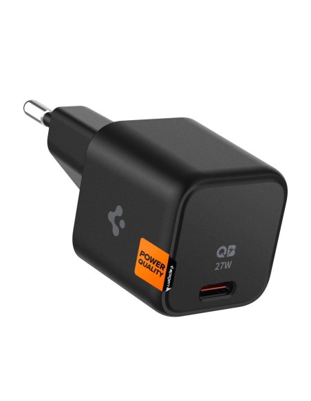 Spigen ArcStation PE2103 UBS-C PD 27W sieninis įkroviklis - juodas Spigen ArcStation PE2103 UBS-C PD 27W sieninis įkroviklis - juodas