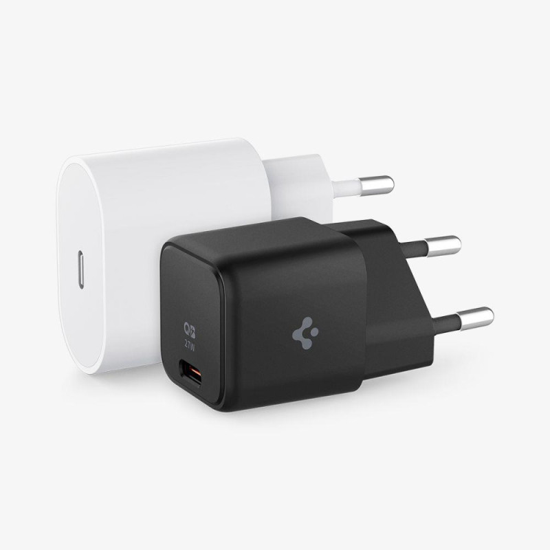 Spigen ArcStation PE2103 UBS-C PD 27W sieninis įkroviklis - juodas