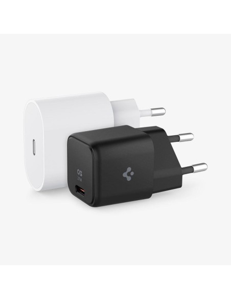 Spigen ArcStation PE2103 UBS-C PD 27W sieninis įkroviklis - juodas Spigen ArcStation PE2103 UBS-C PD 27W sieninis įkroviklis - juodas