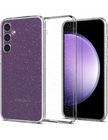 Spigen Skystųjų kristalų dėklas Samsung Galaxy S23 FE - skaidrus ir blizgantis