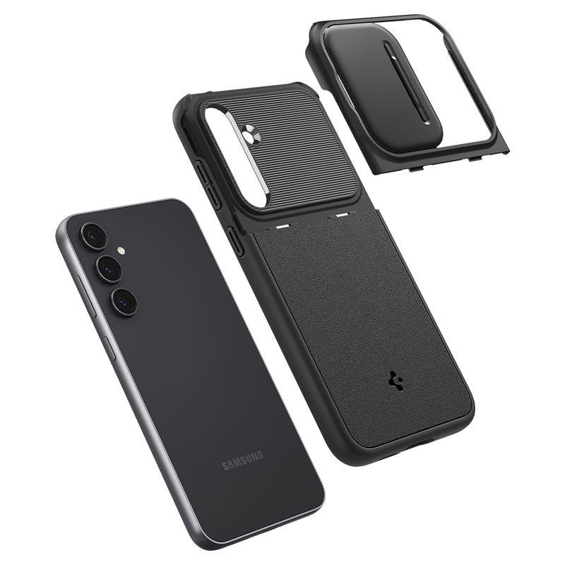 Spigen Optik Armor dėklas Samsung Galaxy S23 FE - juodas