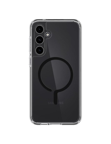 „Spigen Ultra Hybrid OneTap“ žiedinis dėklas su „MagSafe“, skirtas Samsung Galaxy S23 FE – skaidrus ir juodas