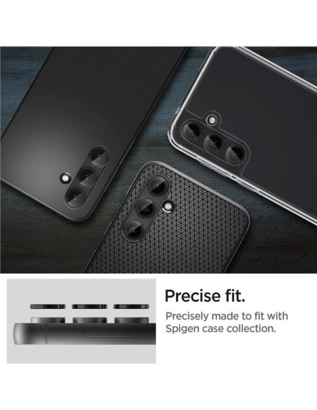 Spigen Glas.tR EZ Fit Optik Camera Protector Samsung Galaxy S23 FE - Juoda 2 vnt. Spigen Glas.tR EZ Fit Optik Camera Protector Samsung Galaxy S23 FE - Juoda 2 vnt.