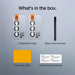 Spigen Glas.tR EZ Fit Optik Camera Protector Samsung Galaxy S23 FE - Juoda 2 vnt.