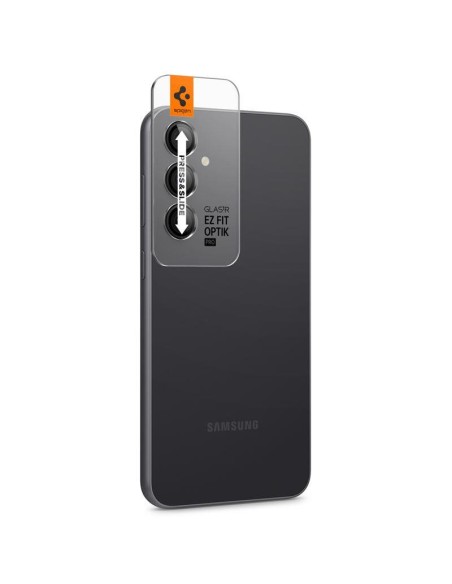 Spigen Glas.tR EZ Fit Optik Camera Protector Samsung Galaxy S23 FE - Juoda 2 vnt. Spigen Glas.tR EZ Fit Optik Camera Protector Samsung Galaxy S23 FE - Juoda 2 vnt.