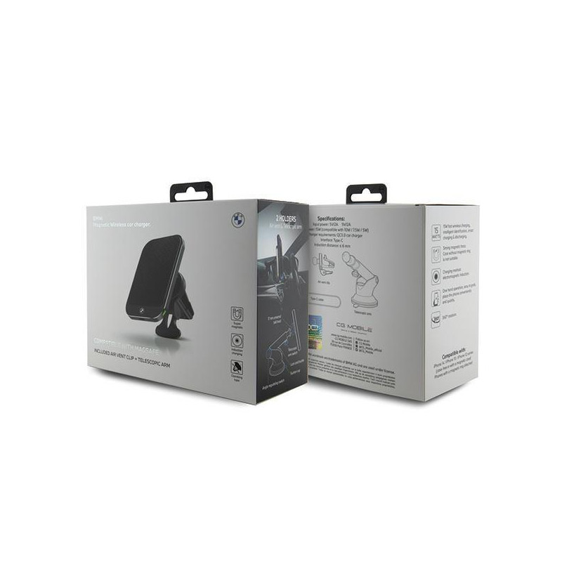 BMW MagSafe Signature Edition 15W indukcinis laikiklis langui arba orlaidei - juodas
