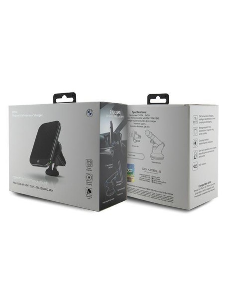 BMW MagSafe Signature Edition 15W indukcinis laikiklis langui arba orlaidei - juodas BMW MagSafe Signature Edition 15W indukcinis laikiklis langui arba orlaidei - juodas