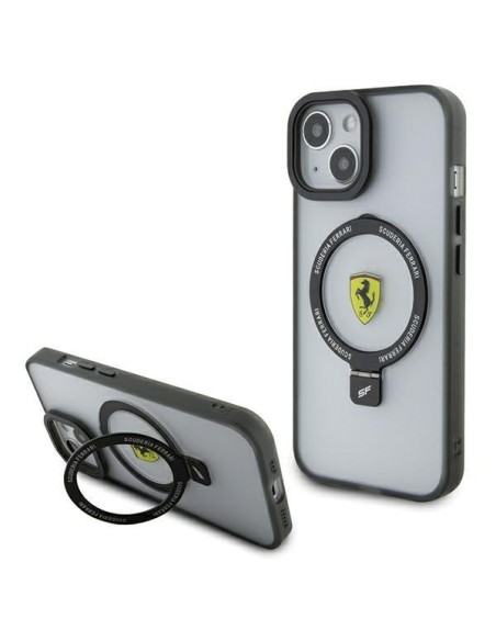 Ferrari Ring Stand 2023 Collection MagSafe dėklas iPhone 15 - skaidrus Ferrari Ring Stand 2023 Collection MagSafe dėklas iPhone 15 - skaidrus