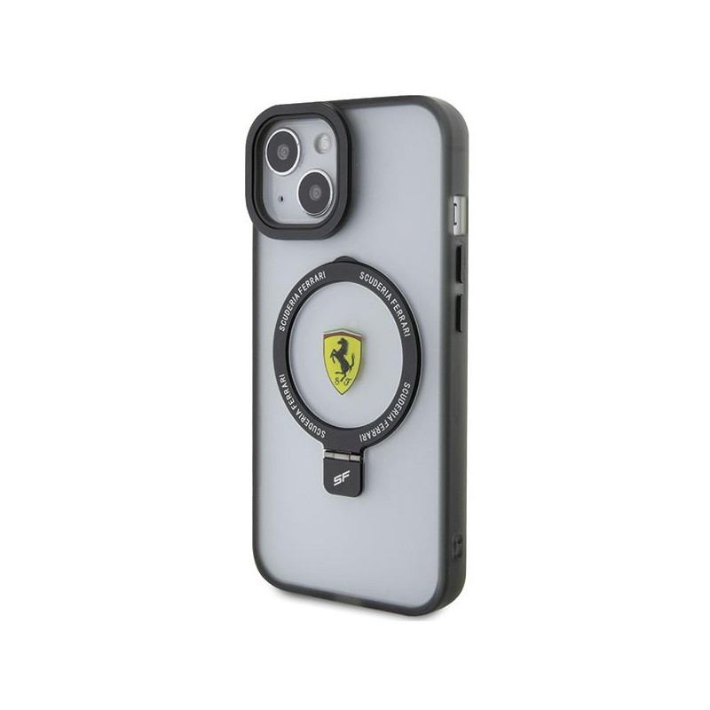 Ferrari Ring Stand 2023 Collection MagSafe dėklas iPhone 15 - skaidrus