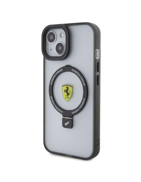 Ferrari Ring Stand 2023 Collection MagSafe dėklas iPhone 15 - skaidrus Ferrari Ring Stand 2023 Collection MagSafe dėklas iPhone 15 - skaidrus