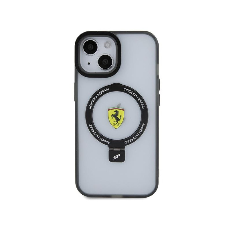 Ferrari Ring Stand 2023 Collection MagSafe dėklas iPhone 15 - skaidrus