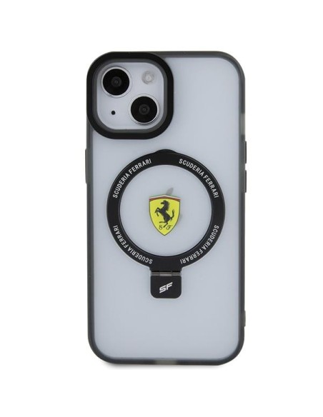 Ferrari Ring Stand 2023 Collection MagSafe dėklas iPhone 15 - skaidrus Ferrari Ring Stand 2023 Collection MagSafe dėklas iPhone 15 - skaidrus