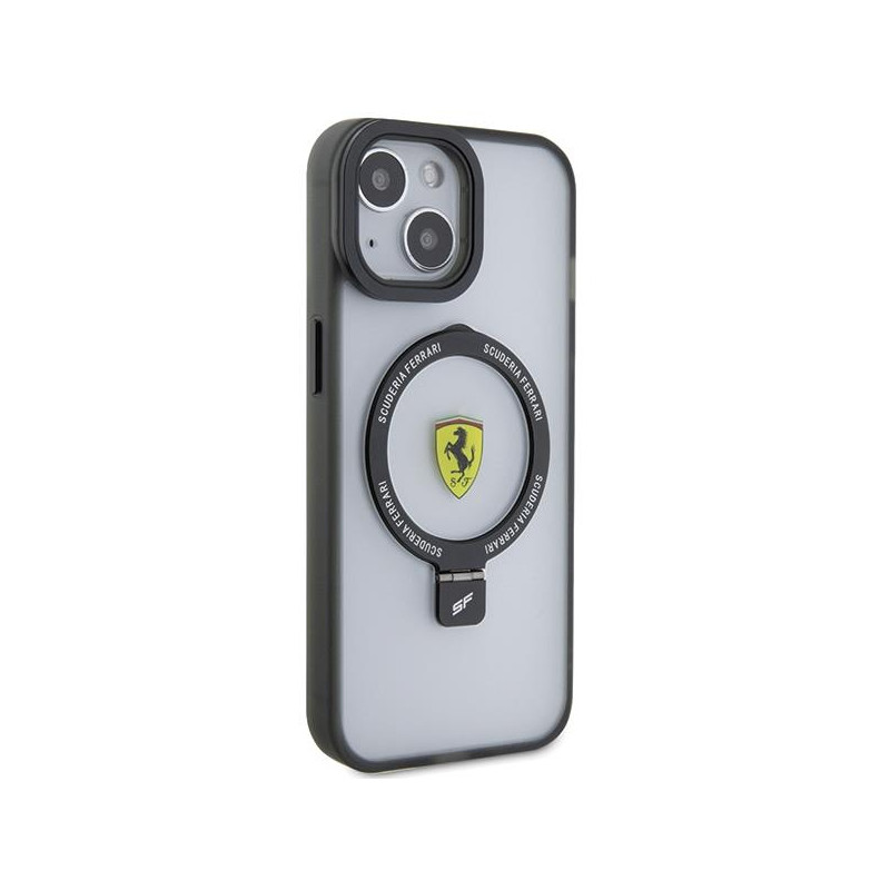 Ferrari Ring Stand 2023 Collection MagSafe dėklas iPhone 15 - skaidrus