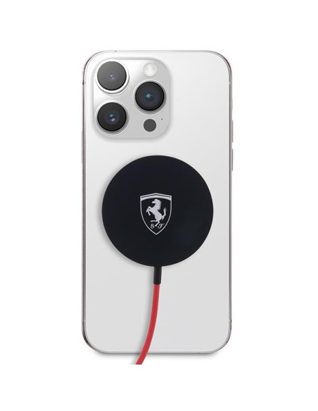 Ferrari 15W MagSafe indukcinis įkroviklis - juodas Ferrari 15W MagSafe indukcinis įkroviklis - juodas