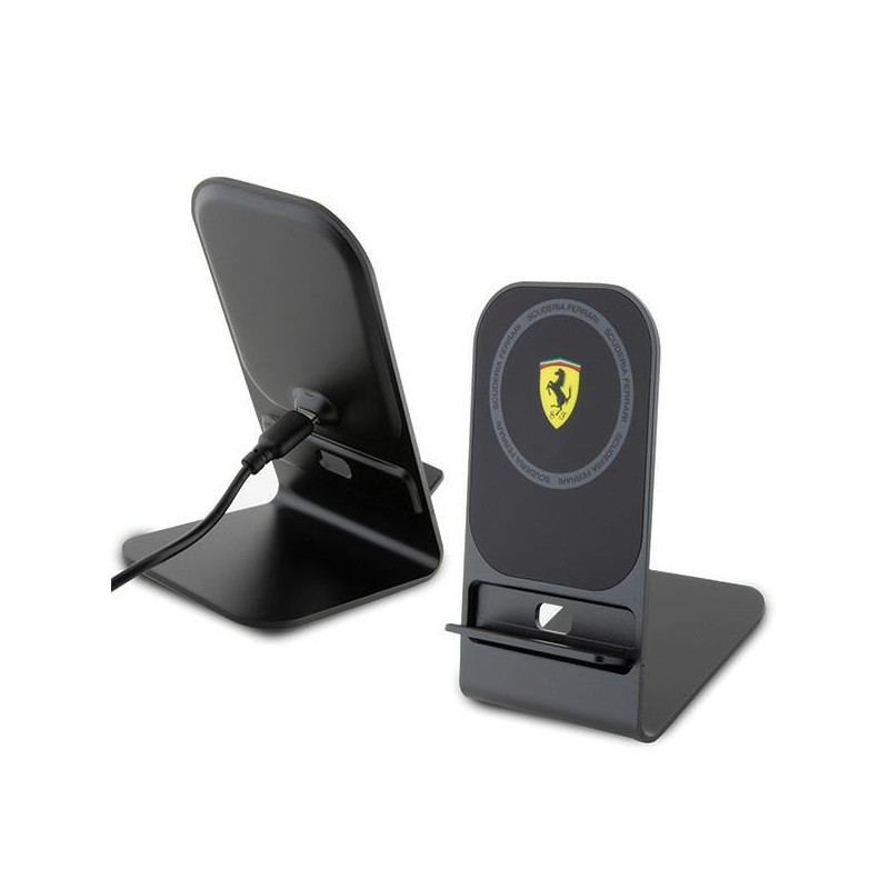 Ferrari 2023 Collection MagSafe 15W indukcinis įkroviklis - juodas Ferrari 2023 Collection MagSafe 15W indukcinis įkroviklis - juodas