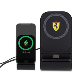 Ferrari 2023 Collection MagSafe 15W indukcinis įkroviklis - juodas