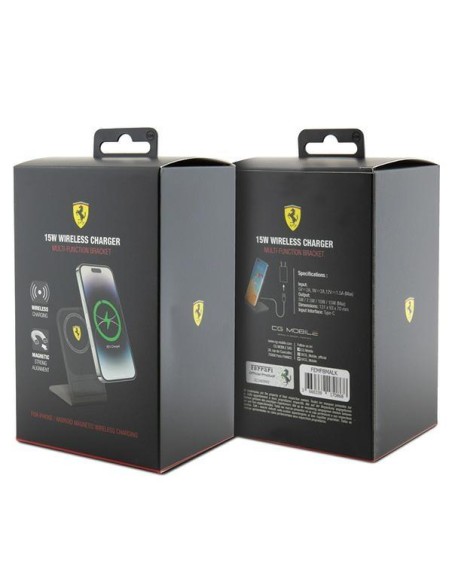 Ferrari 2023 Collection MagSafe 15W indukcinis įkroviklis - juodas