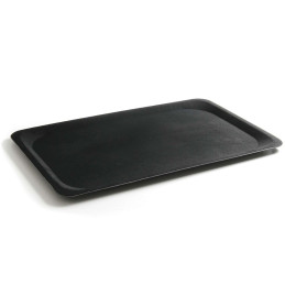 Neslystantis padavėjo padėklas EN EURONORM 37x53cm - juodas