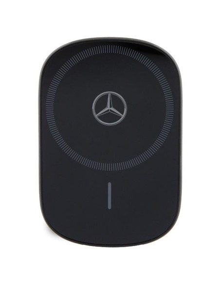 Mercedes Silver Stars MagSafe 15W indukcinis laikiklis prietaisų skydeliui arba langui - juodas Mercedes Silver Stars MagSafe 15W indukcinis laikiklis prietaisų skydeliui arba langui - juodas