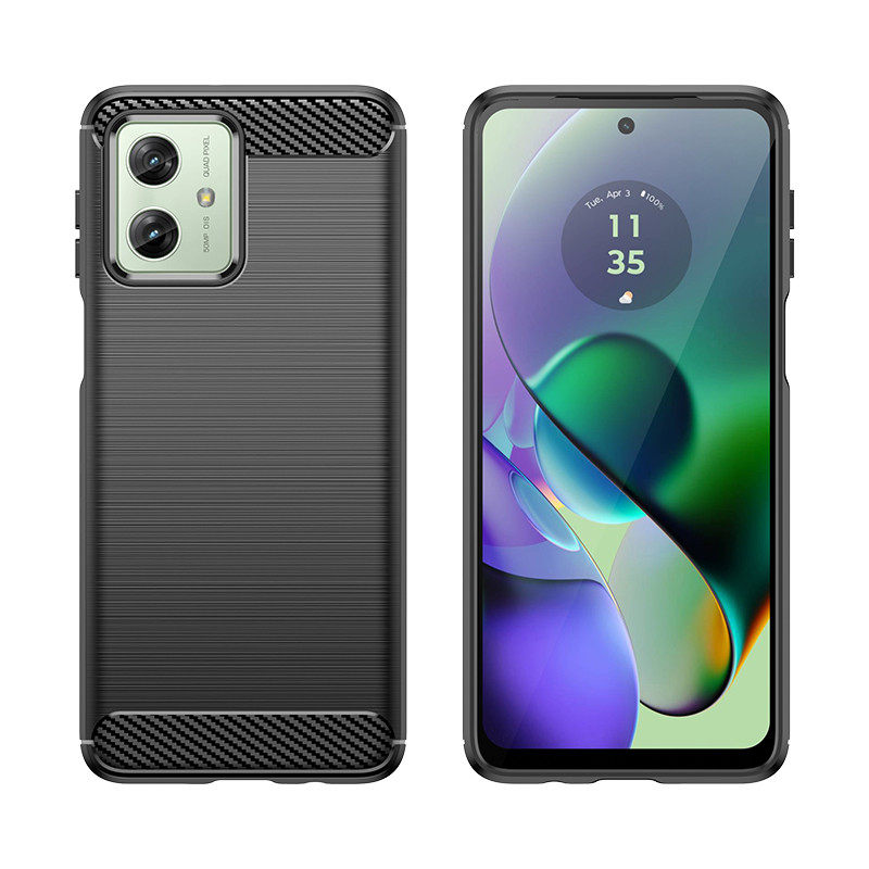 Anglies dėklas, skirtas Motorola Moto G54 - juodas