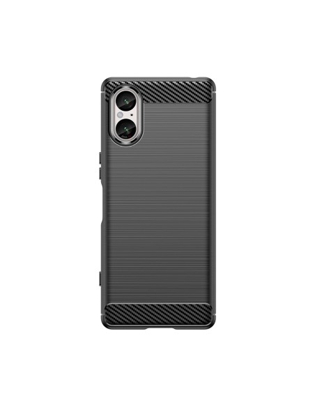 Anglies dėklas, skirtas Sony Xperia 5 V - juodas Anglies dėklas, skirtas Sony Xperia 5 V - juodas