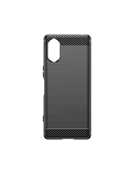 Anglies dėklas, skirtas Sony Xperia 5 V - juodas Anglies dėklas, skirtas Sony Xperia 5 V - juodas