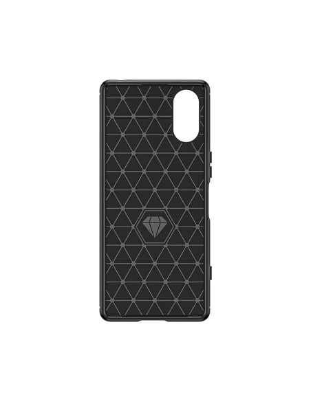 Anglies dėklas, skirtas Sony Xperia 5 V - juodas Anglies dėklas, skirtas Sony Xperia 5 V - juodas