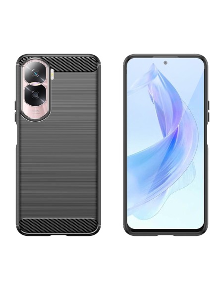 Anglies dėklas, skirtas Honor 90 Lite / X50i - juodas Anglies dėklas, skirtas Honor 90 Lite / X50i - juodas