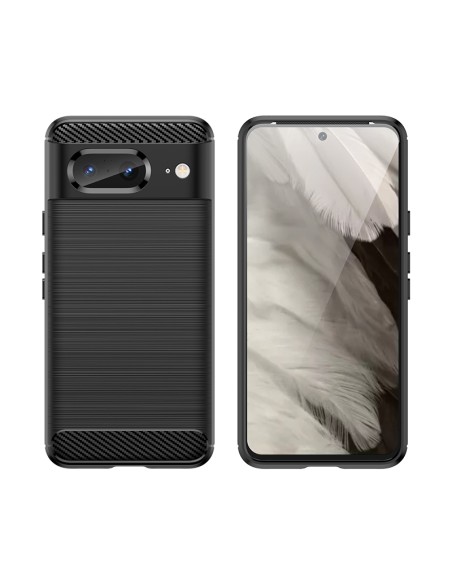 Anglies dėklas, skirtas Google Pixel 8 – juodas Anglies dėklas, skirtas Google Pixel 8 – juodas