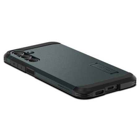 Spigen Tough Armor dėklas, skirtas Samsung Galaxy S23 FE - tamsiai žalias Spigen Tough Armor dėklas, skirtas Samsung Galaxy S23 FE - tamsiai žalias