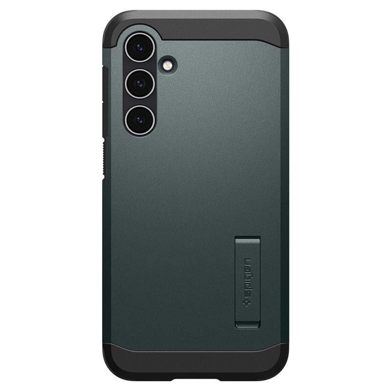 Spigen Tough Armor dėklas, skirtas Samsung Galaxy S23 FE - tamsiai žalias