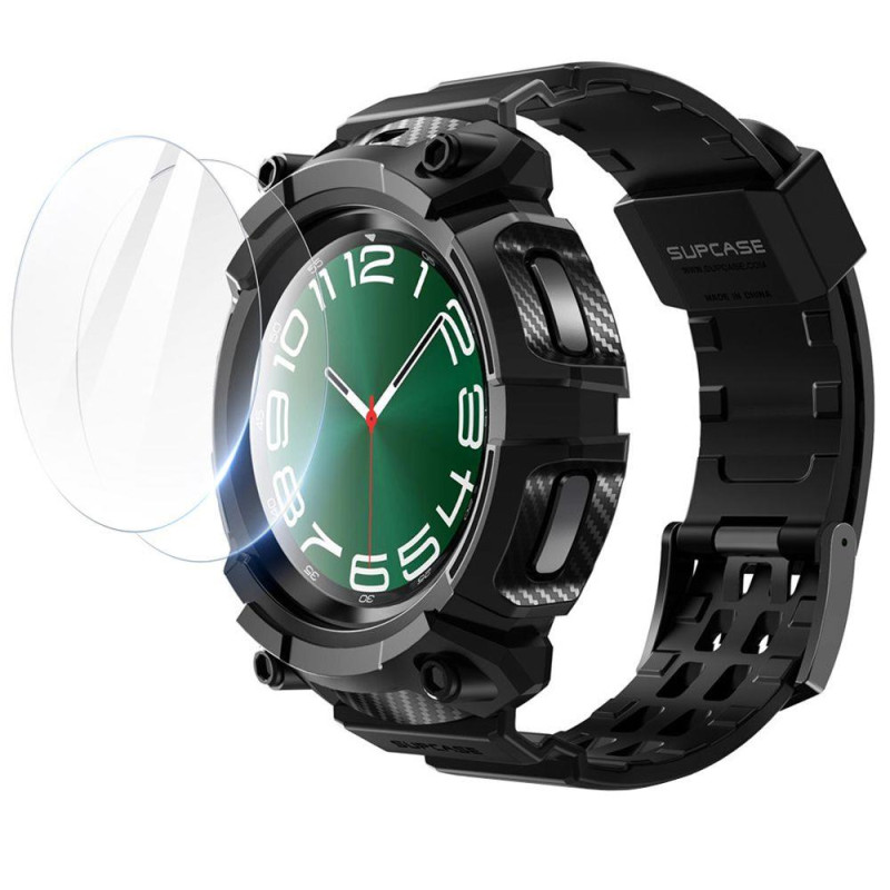 Unicorn Beetle Pro lagaminų rinkinys ir grūdintas stiklas, skirtas Samsung Galaxy Watch 6 Classic (47 mm) – juodas Unicorn Beetle Pro lagaminų rinkinys ir grūdintas stiklas, skirtas Samsung Galaxy Watch 6 Classic (47 mm) – juodas