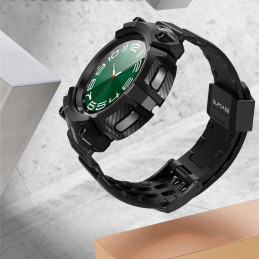Unicorn Beetle Pro lagaminų rinkinys ir grūdintas stiklas, skirtas Samsung Galaxy Watch 6 Classic (47 mm) – juodas
