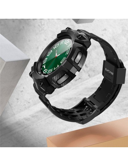 Unicorn Beetle Pro lagaminų rinkinys ir grūdintas stiklas, skirtas Samsung Galaxy Watch 6 Classic (47 mm) – juodas Unicorn Beetle Pro lagaminų rinkinys ir grūdintas stiklas, skirtas Samsung Galaxy Watch 6 Classic (47 mm) – juodas
