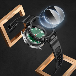 Unicorn Beetle Pro lagaminų rinkinys ir grūdintas stiklas, skirtas Samsung Galaxy Watch 6 Classic (47 mm) – juodas