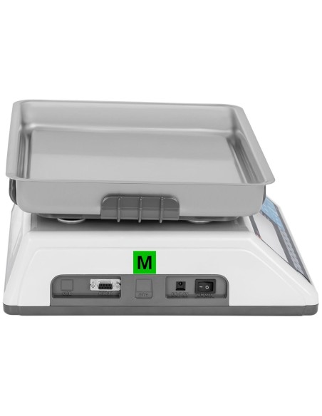 Komercinės svarstyklės su RS232 sąsaja PLU 30 kg / 10 g LCD M LEGALIZACIJA Komercinės svarstyklės su RS232 sąsaja PLU 30 kg / 10 g LCD M LEGALIZACIJA