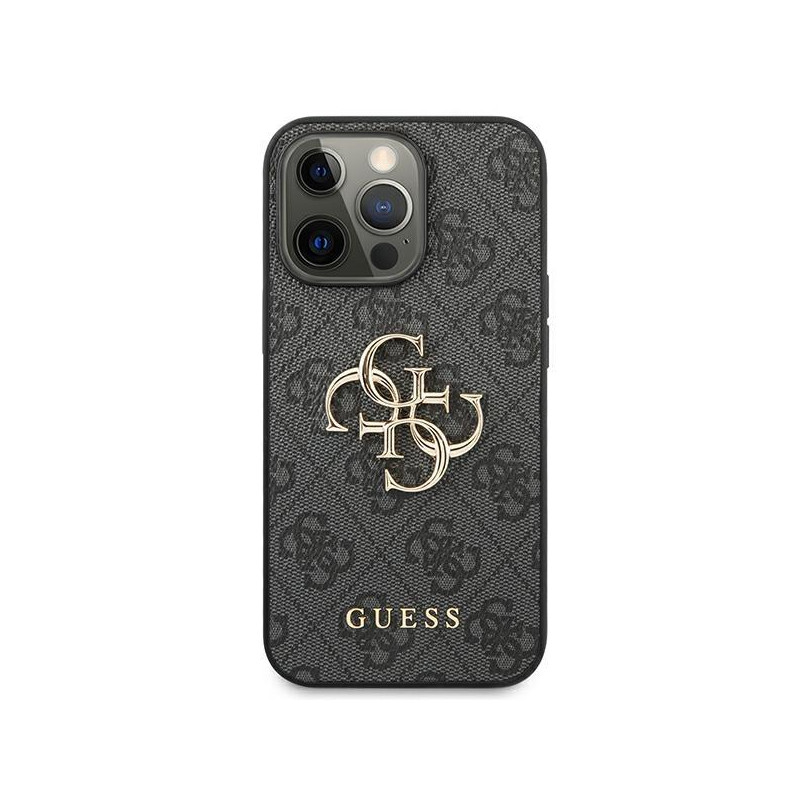 Etui Guess 4G Big Metal Logo na iPhone 13 Pro / iPhone 13 - szare